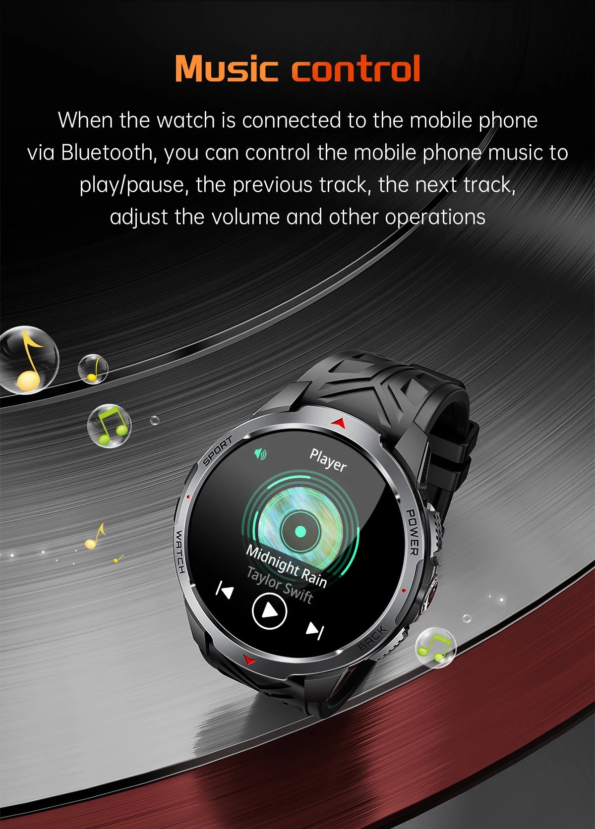LIGE Smartwatch Da Uomo Bluetooth Chiamata Impermeabile 3ATM Batteria 1100mAh Bussola Esterna Per Sport Fitness