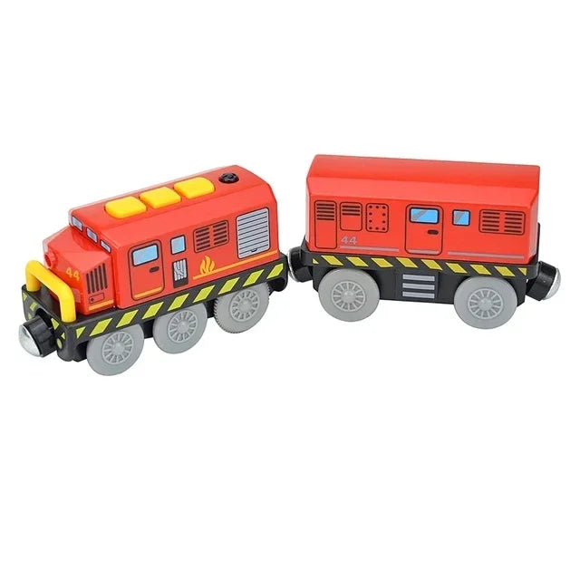 Locomotiva In Legno Magnetica Per Bambini Giocattolo Treno Con Pista Ferrovia Educativa