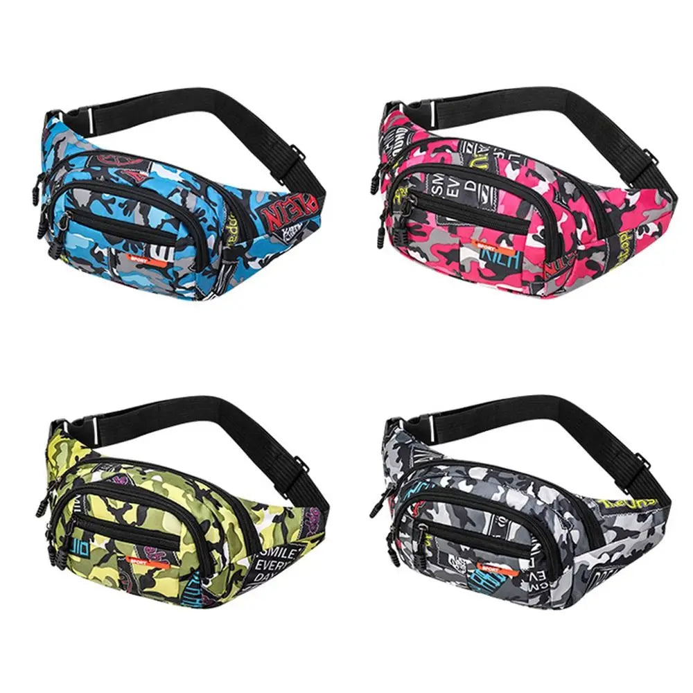 Marsupio Impermeabile Da Esterno In Tela Alta Capacità Stile Coreano Per Sport All Aperto Banana Bag Uomo Donna