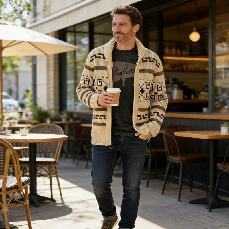 Cardigan Invernale Da Uomo In Maglia Lavorata Termico Caldo Abbigliamento Casual Moda Uomo YA2684