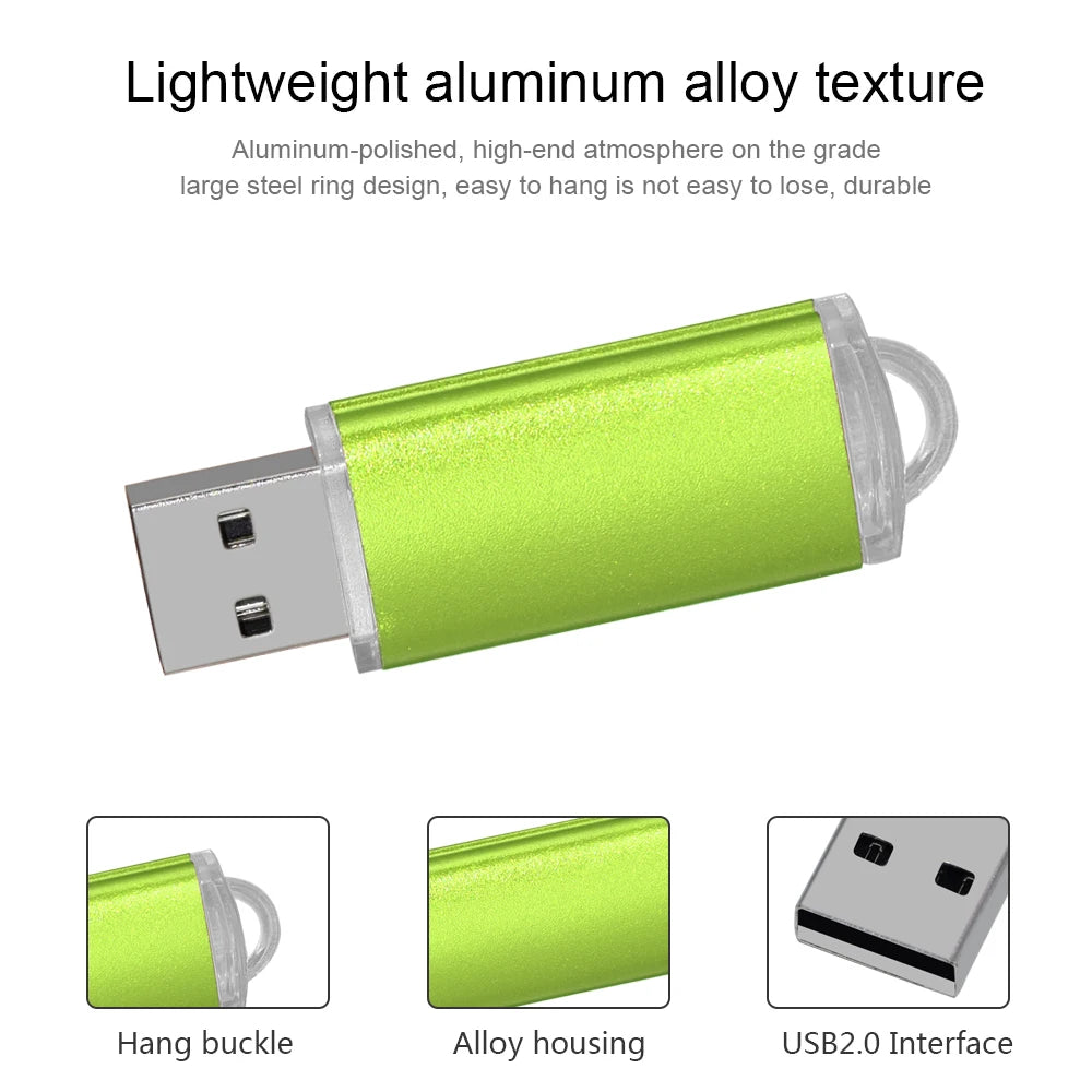 Chiavetta USB Colorata Alta Velocità In Metallo Pendrive Da 1GB 16GB 32GB 64GB Memoria USB Regalo Fotografia