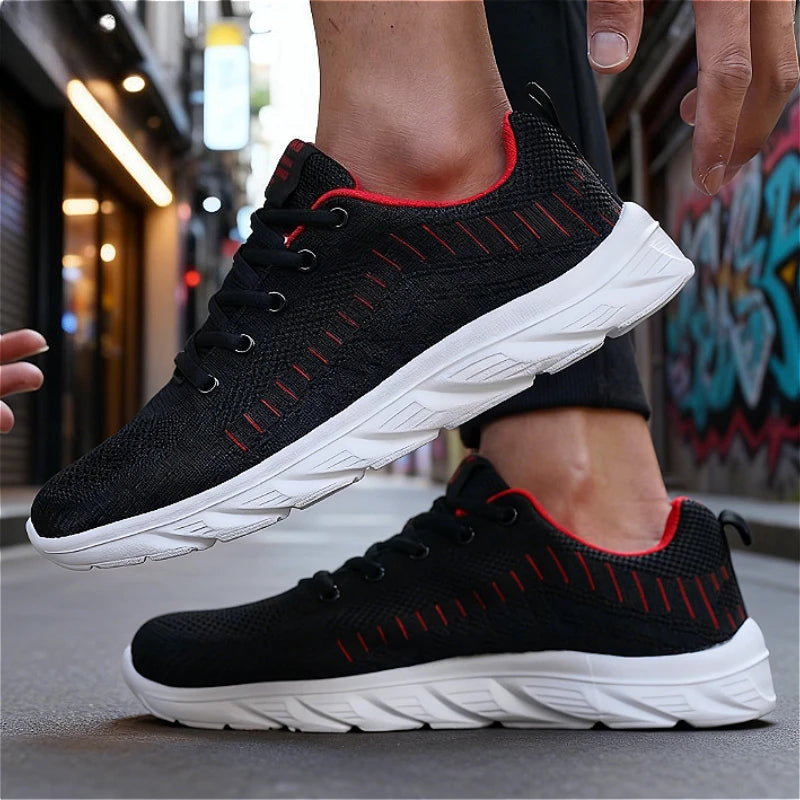 Scarpe Da Ginnastica Da Corsa In Maglia Uomo Traspiranti Leggere Antiscivolo Suola Morbida Scarpe Da Passeggio