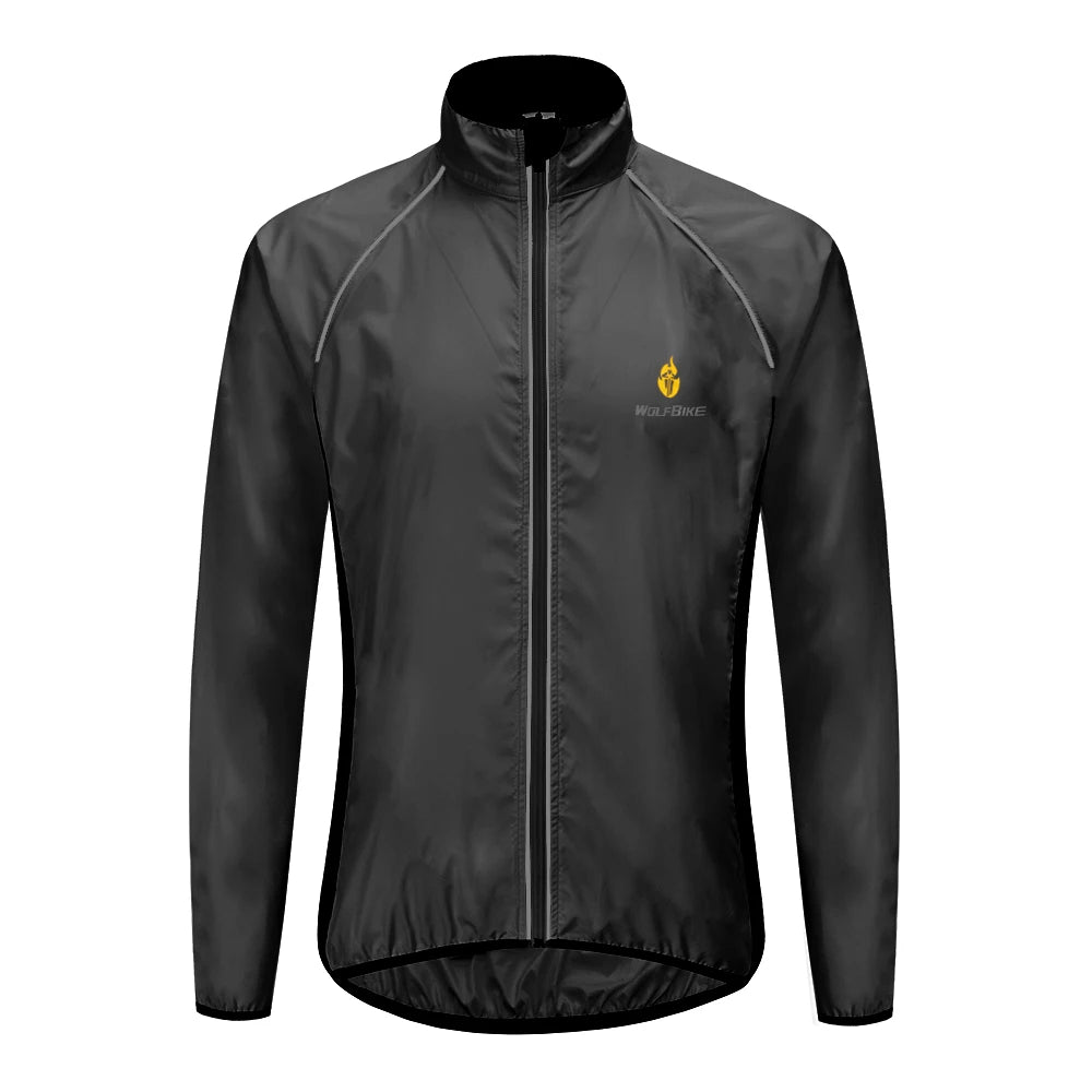 Giacca Da Ciclismo Uomo WOSAWE Antivento Impermeabile Riflettente Manica Lunga Gilet Senza Maniche Maglia Da Bici