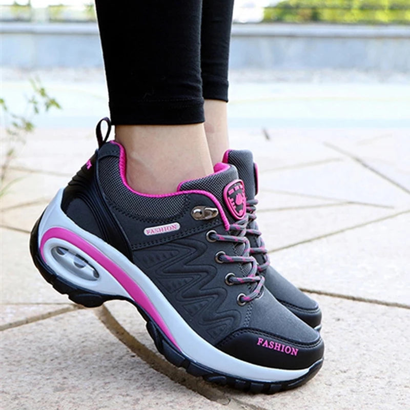 Scarpe Sportive Da Donna Con Plateau All'Aperto Escursionismo Moda Scarpe Casual Antiscivolo Da Corsa Basse Calzature