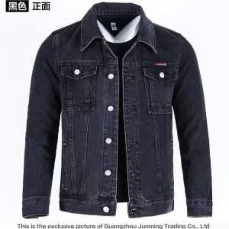 Giacca Da Lavoro Retrò Di Marca Per Uomo In Denim Pesante Nuova Taglia Grande Stile Americano Autunno Inverno