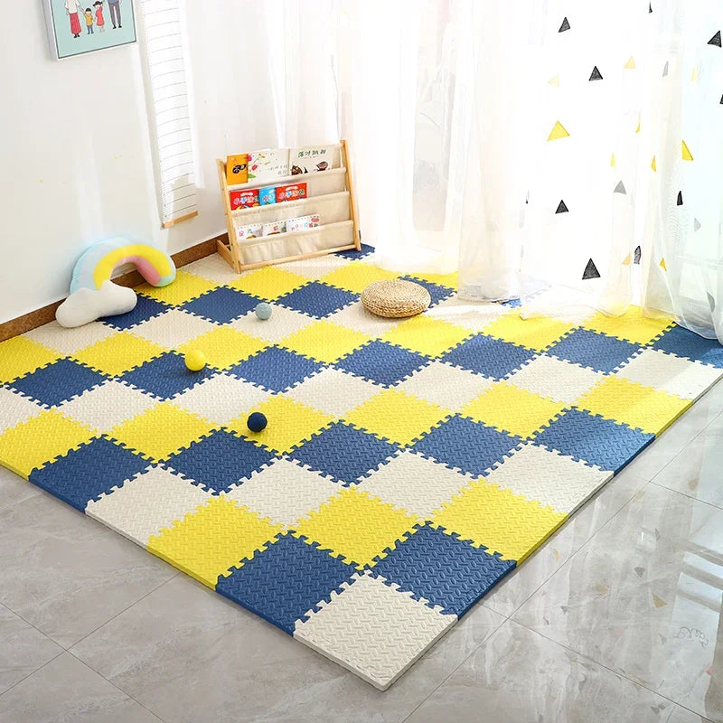 12 pezzi di schiuma tappetino da gioco per bambini tappetino puzzle bambini incastro esercizi piastrelle tappeti piastrelle giocattolo tappeto morbido 30 * 30 * 1 cm