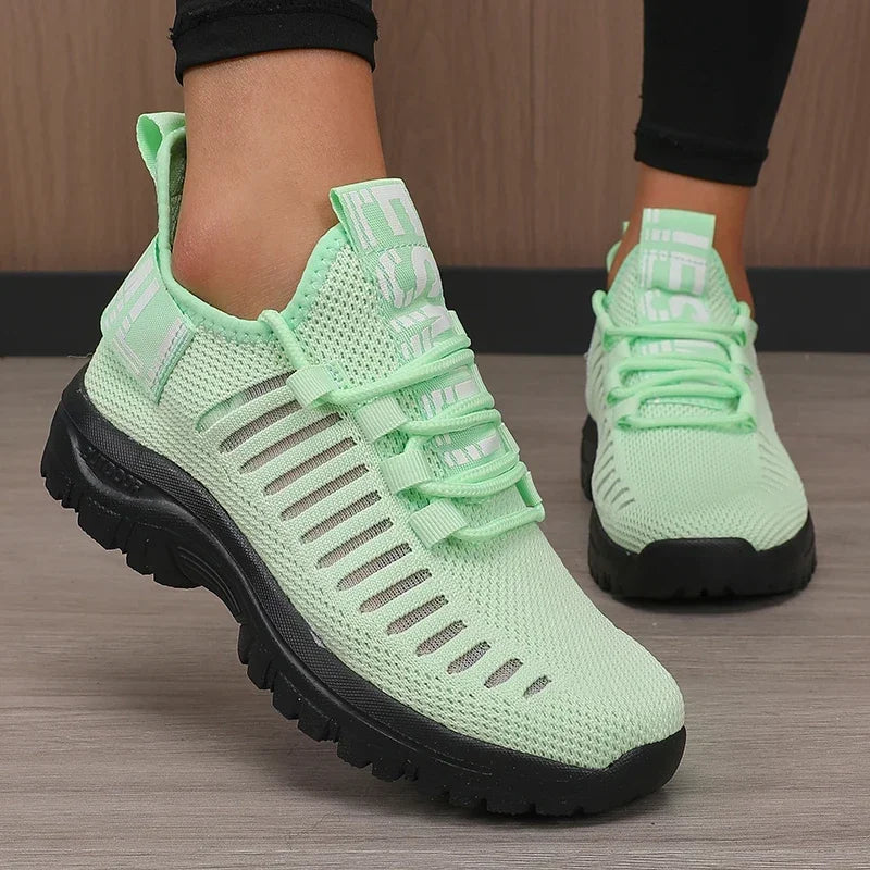 Scarpe Da Corsa In Mesh Traspiranti 2025 Per Donne Leggere Con Suola Imbottita Per Allenamento All Aperto E Palestra