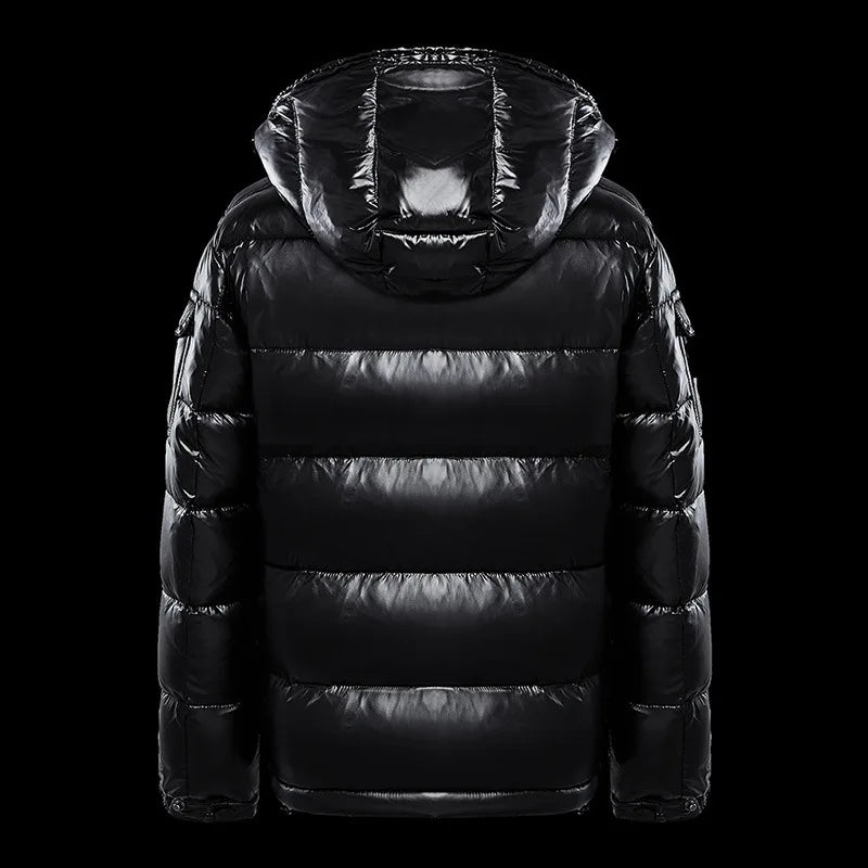 Giacca Invernale Da Uomo Streetwear Con Cappuccio E Collo Alto Imbottito Antifreddo Capospalla