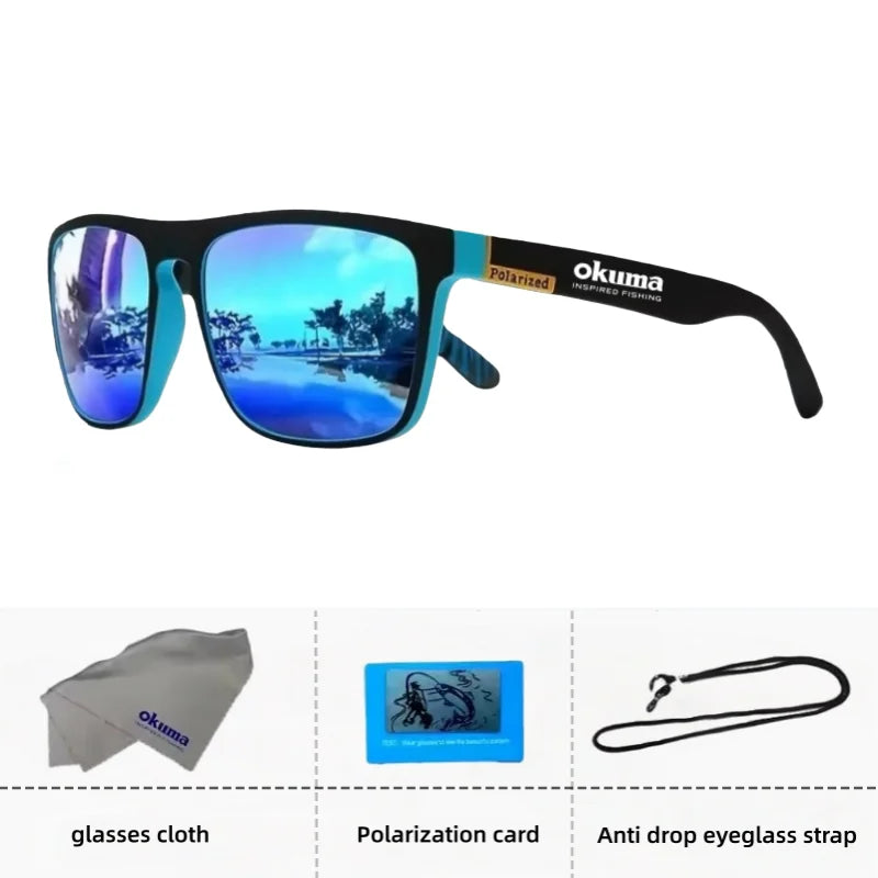Occhiali Da Sole Polarizzati Okuma UV400 Anti Luce Forte Abbagliamento Per Ciclismo Guida Pesca