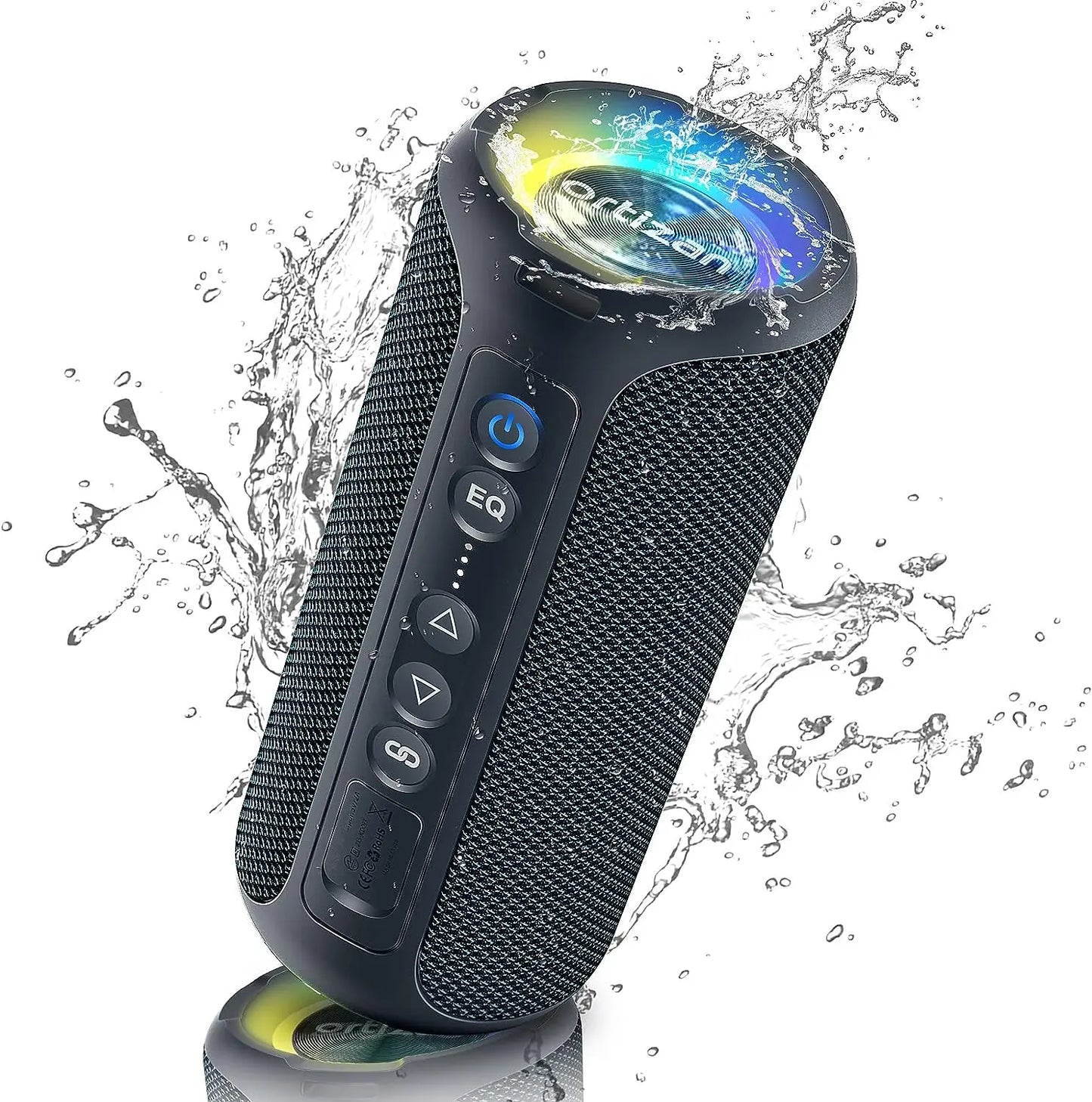 Ortizan X8 Pro Altoparlante Bluetooth Portatile 40 W Suono Stereo Impermeabile IPX7 Bassi Deep Luci RGB 30 Ore 3 EQ