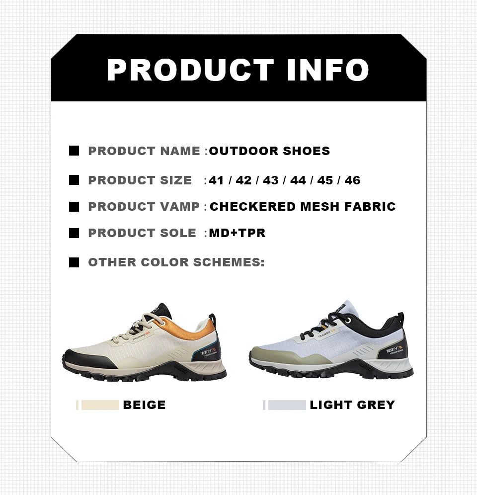 Baasploa Scarpe Da Trekking Uomo Impermeabili Antiscivolo Resistente All Usura Per Esploratori Outdoor M7306