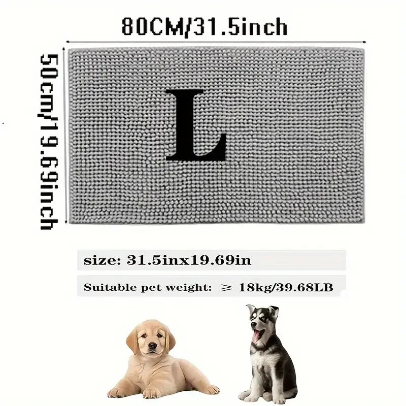 Tappetino Antiscivolo Lavabile Per Cani Assorbe Umidità E Sporco Microfibra Per Asciugatura Rapida Ideale Zampe Fangose