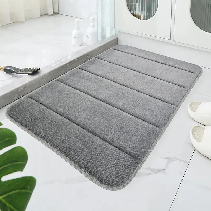 Tappetino Antiscivolo In Velluto Corallo Per Bagno Morbido Con Assorbimento Rapido Della Acqua