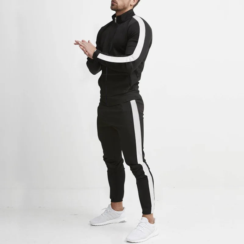 Tuta Sportiva Uomo Casual Autunno Inverno Colori Dell Abbigliamento Maschile Moderno