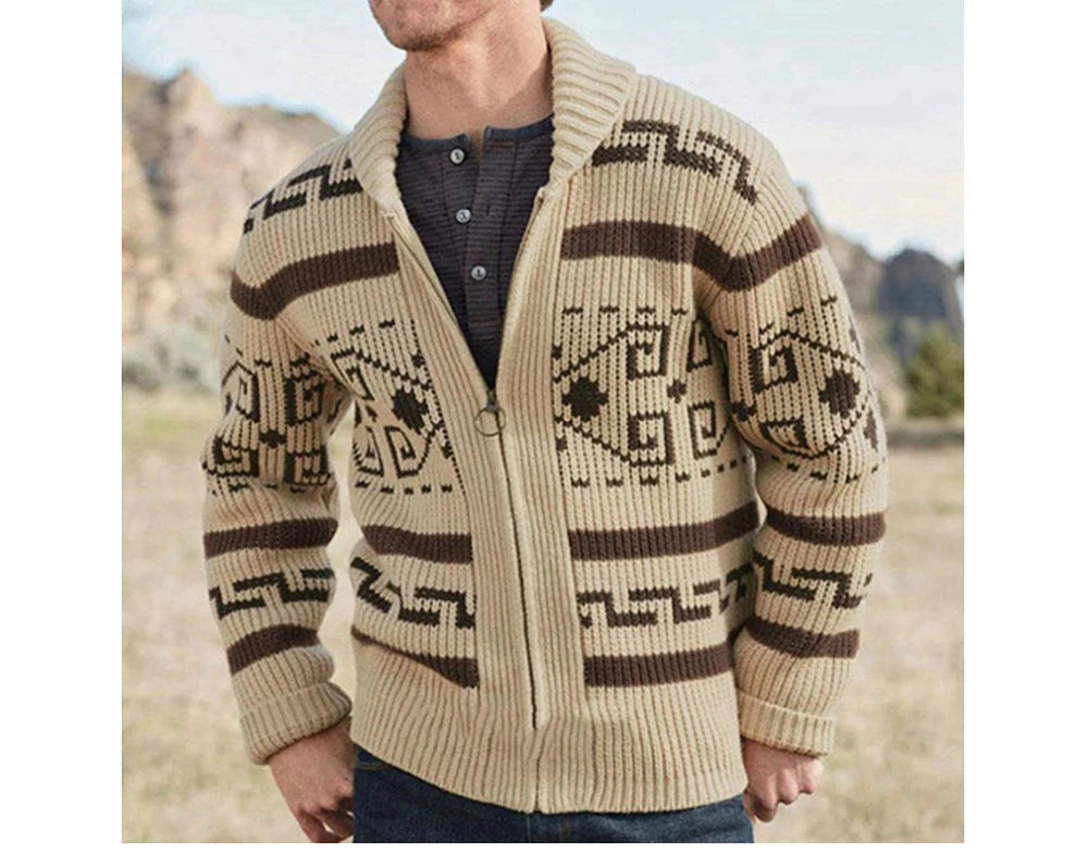 Cardigan Invernale Da Uomo In Maglia Lavorata Termico Caldo Abbigliamento Casual Moda Uomo YA2684