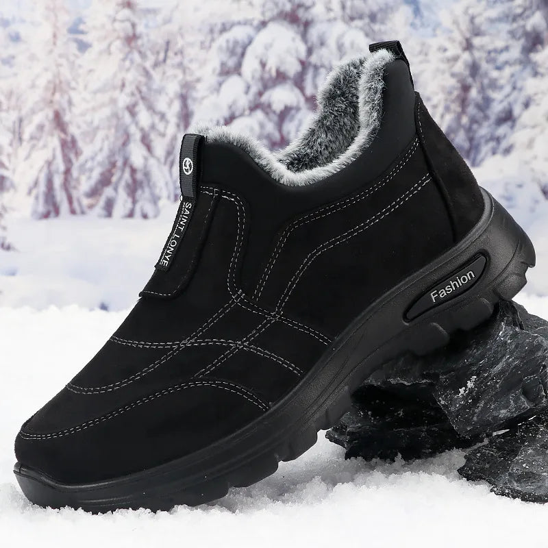 Scarpe Invernali Da Uomo In Cotone Con Velluto E Isolamento Spesso Scarpe Da Lavoro Da Uomo