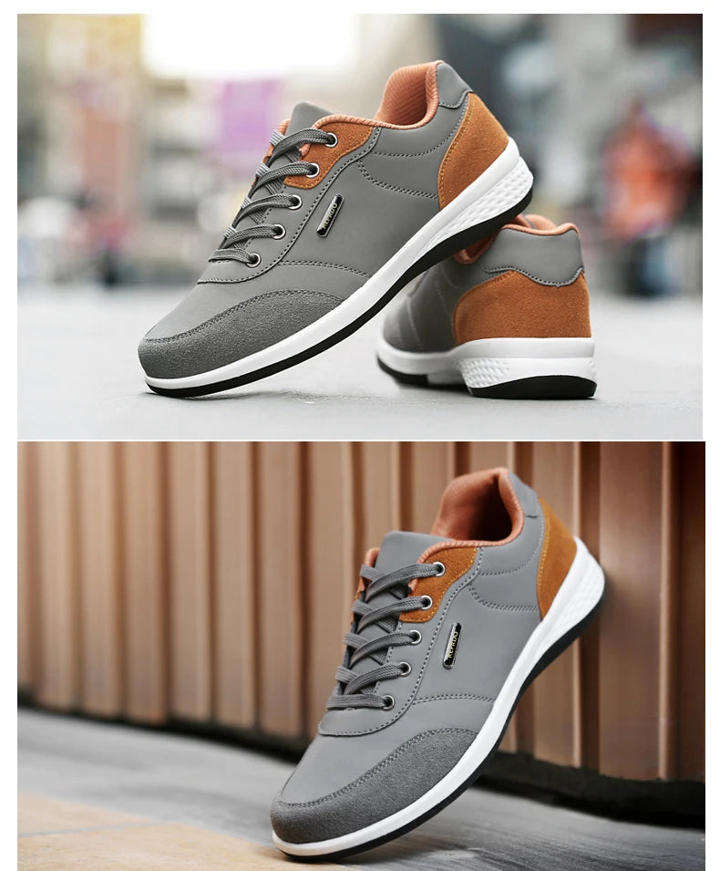 Scarpe Da Uomo Impermeabili Primavera Autunno Scarpe Da Ginnastica Da Passeggio In Pelle Antiscivolo Per Tempo Libero