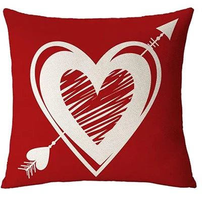 Federa Per Cuscino San Valentino Rosso Cuore Abbraccio Amore Per Divano Per Casa