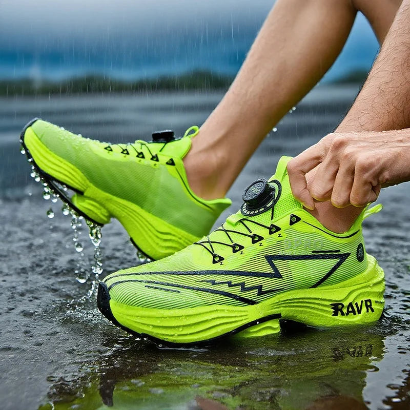 Letcomfit Scarpe Da Corsa Uomo 2025 Ammortizzazione Piastra Carbonio Scarpe Da Ginnastica Maratona Leggere Antiscivolo