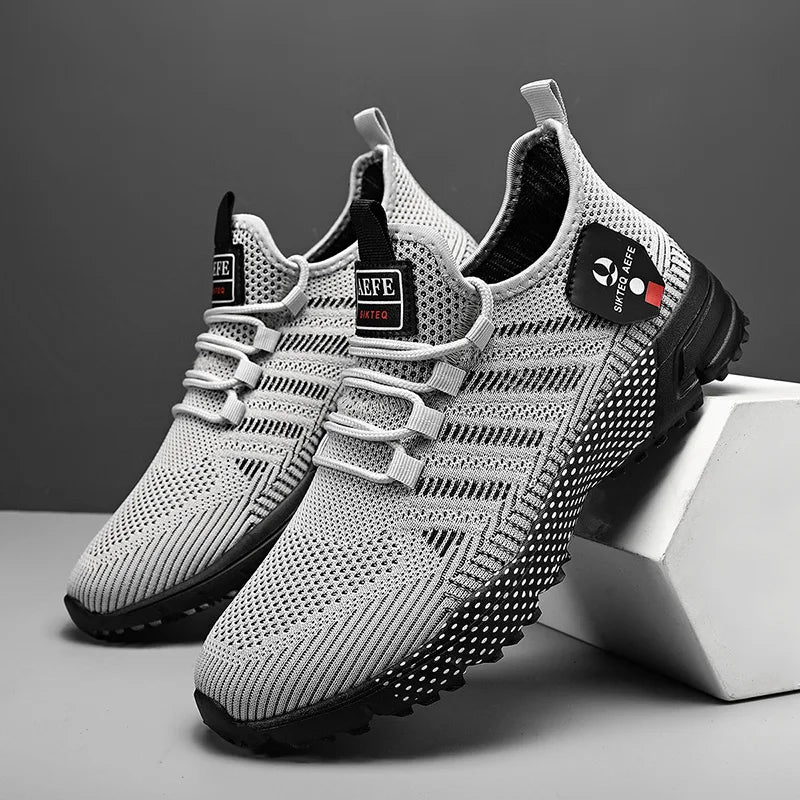 Sneakers Da Uomo Alla Moda In Mesh Traspirante Scarpe Casual Da Corsa Antiscivolo Per Esterno Di Alta Qualità