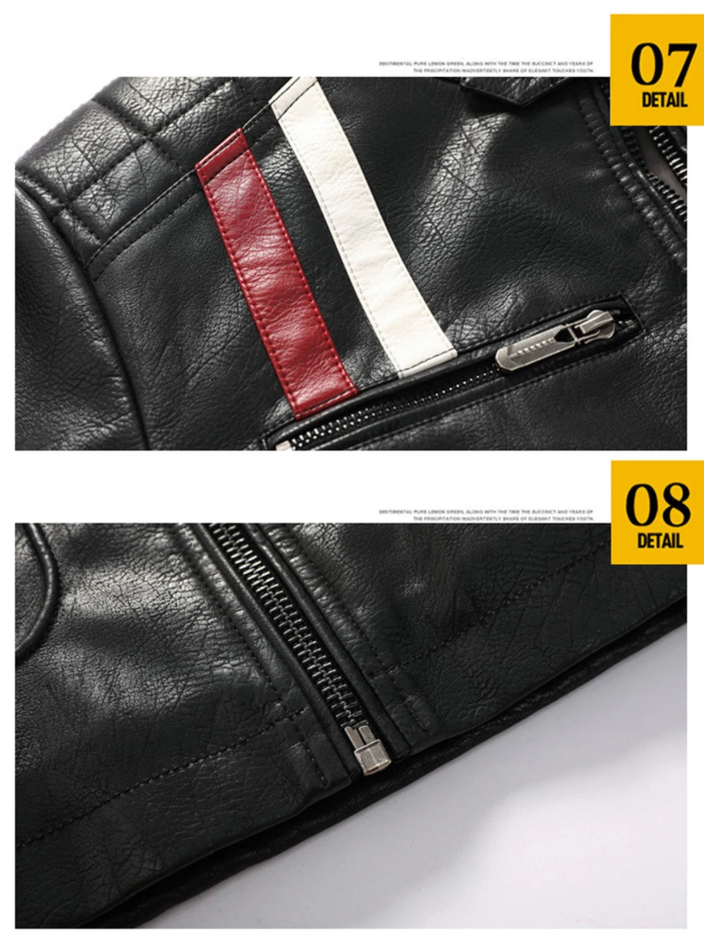 Dimusi Giacche Invernali Uomo In PU Stile Moto Vintage Cerniera Ecopelle Biker Con Cappuccio Nero Blu Rosso Vino