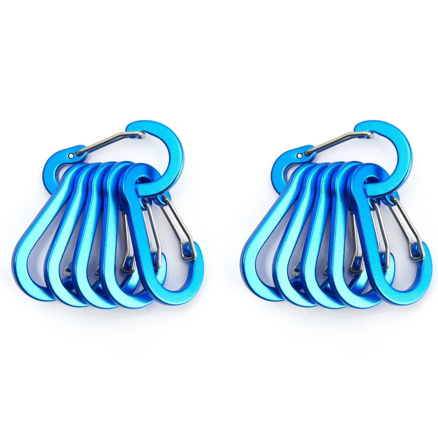 Moschettone Clip Set Sei Dodici Pezzi Turistico Piccoli Ganci Pesca All'aperto Campeggio Ciclismo Portachiavi Fibbie