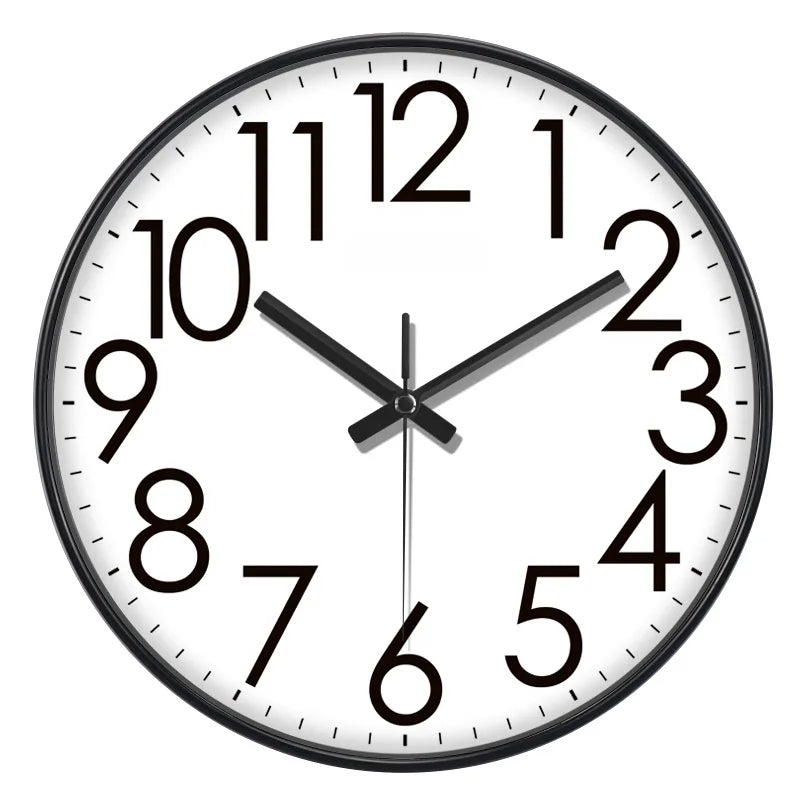 Orologio Da Parete Quarzo Numeri Grandi Facile Da Leggere Decorazione Domestica Moderna Silenzioso Senza Ticchettio