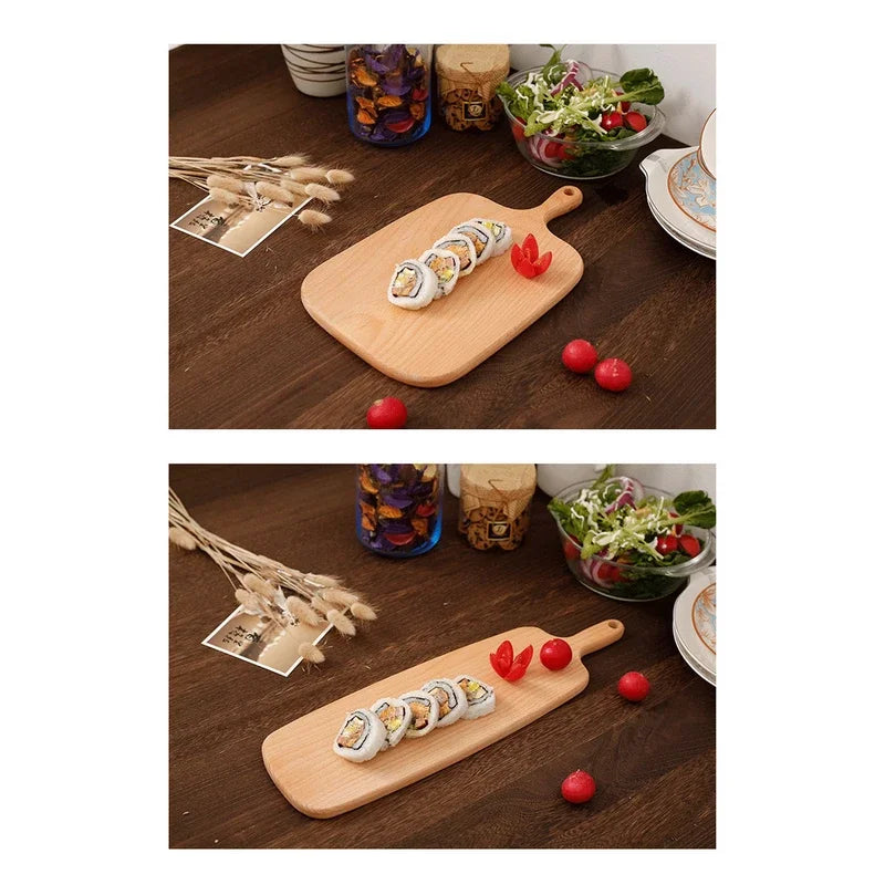 Tagliere Da Cucina In Noce Nera Rettangolare Senza Vernice In Legno Piatto Per Pizza Sushi Pane Vassoio Ecologico