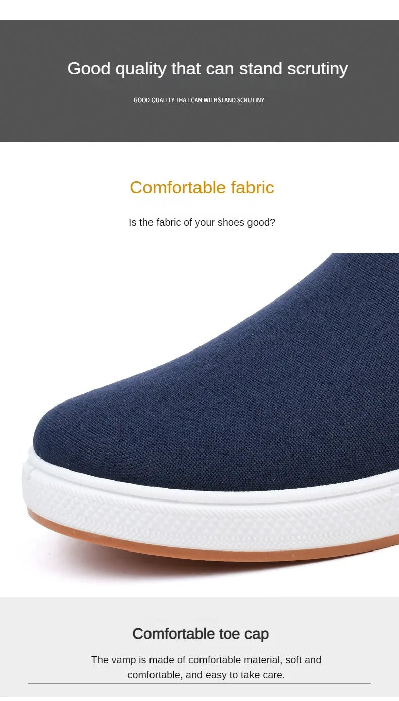 Scarpe Da Ginnastica In Tela Da Uomo Basse Leggere Vulcanizzate Slip On Casual Spedizione Gratuita A Prezzi Accessibili