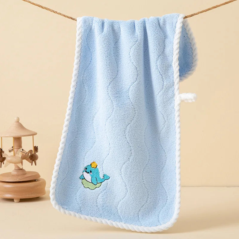 Asciugamano In Pile Corallo Per Bambini 25x50 Cm Morbido E Assorbente Regalo Ideale Con Stampe Cartoni Animati