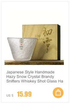 Bicchiere Whisky Vecchio Stile Con Base Pesante In Cristallo Design Giapponese Aderia
