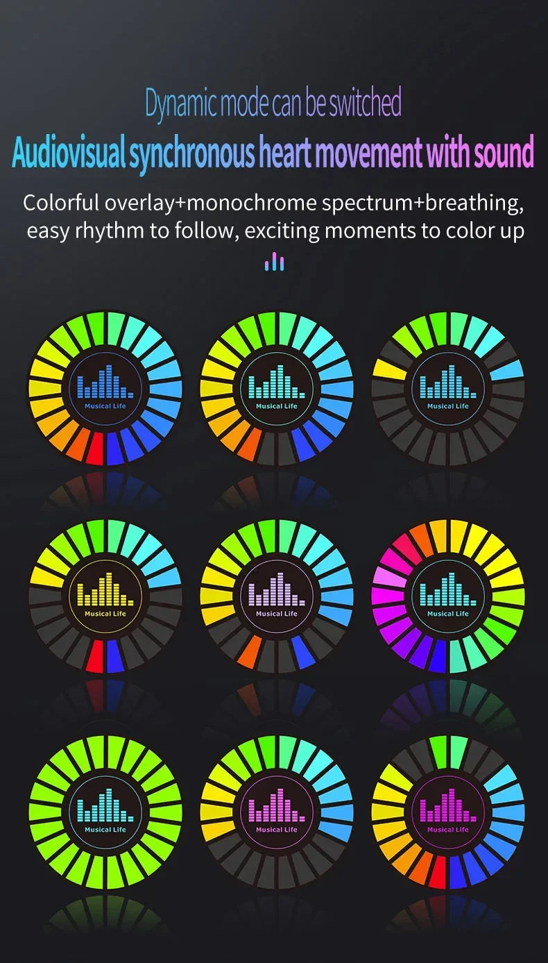 Lampada Magnetica Per Aromaterapia RGB Rotonda Ricaricabile Per Presa D Aria Auto O Stanza