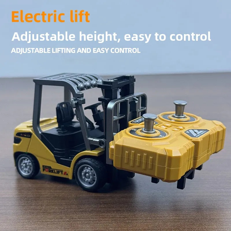 Carrello Elevatore Giocattolo 2 In 1 In Lega Scala 1 64 Con Telecomando Bluetooth Rimorchio Regalo Di Natale Capodanno