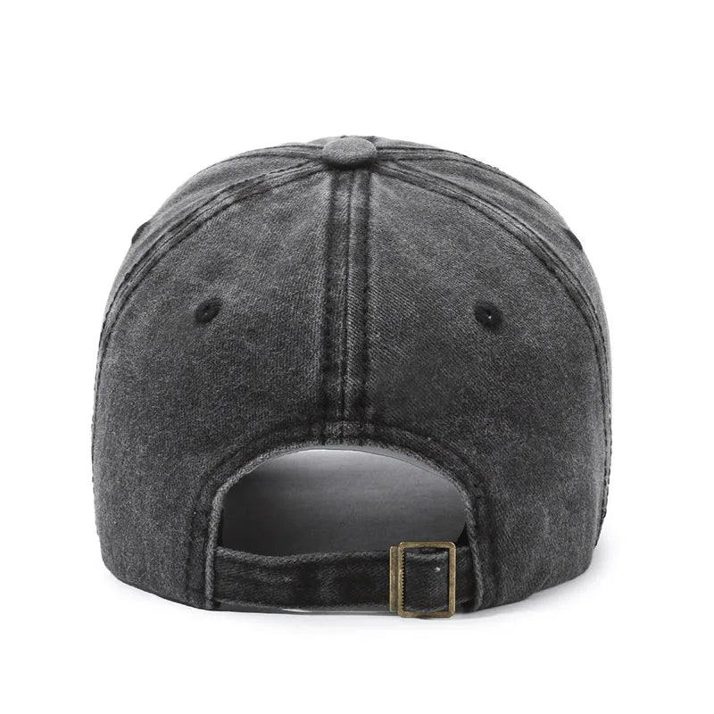 Cappellino Baseball Vintage Con Grande Lettera NYC Uomo Donna Cotone Lavato Protezione Solare Snapback
