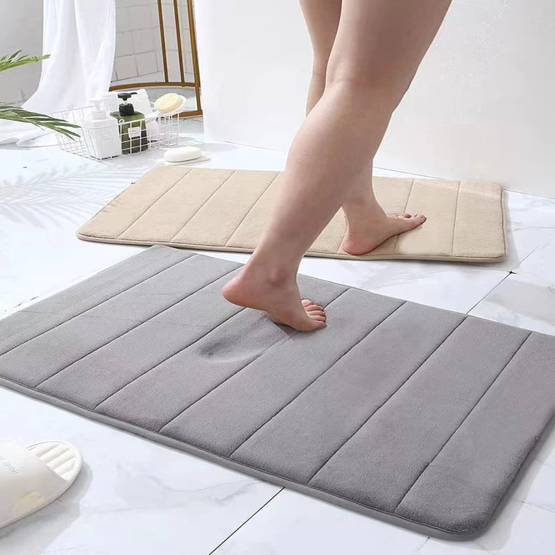 Tappetino Da Bagno Antiscivolo Super Assorbente Morbido Per Porta Camera Da Letto Cucina Bagno In Polyester