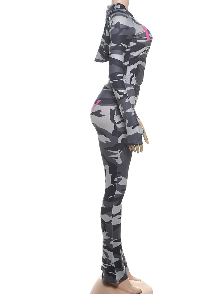 Sisterlinda Set Due Pezzi Cardigan Con Zip Da Donna Giacca Corta Con Cappuccio E Leggings Skinny Stile Sportivo