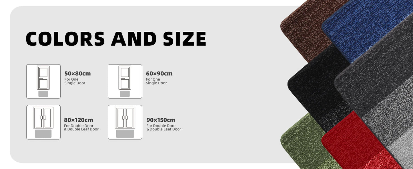 Kitinjoy Tappetini Per Porte Da Interno Lavabili Zerbini Morbidi Dirt Trapper Tappetino Per Porta Per Porte Super Assorbenti