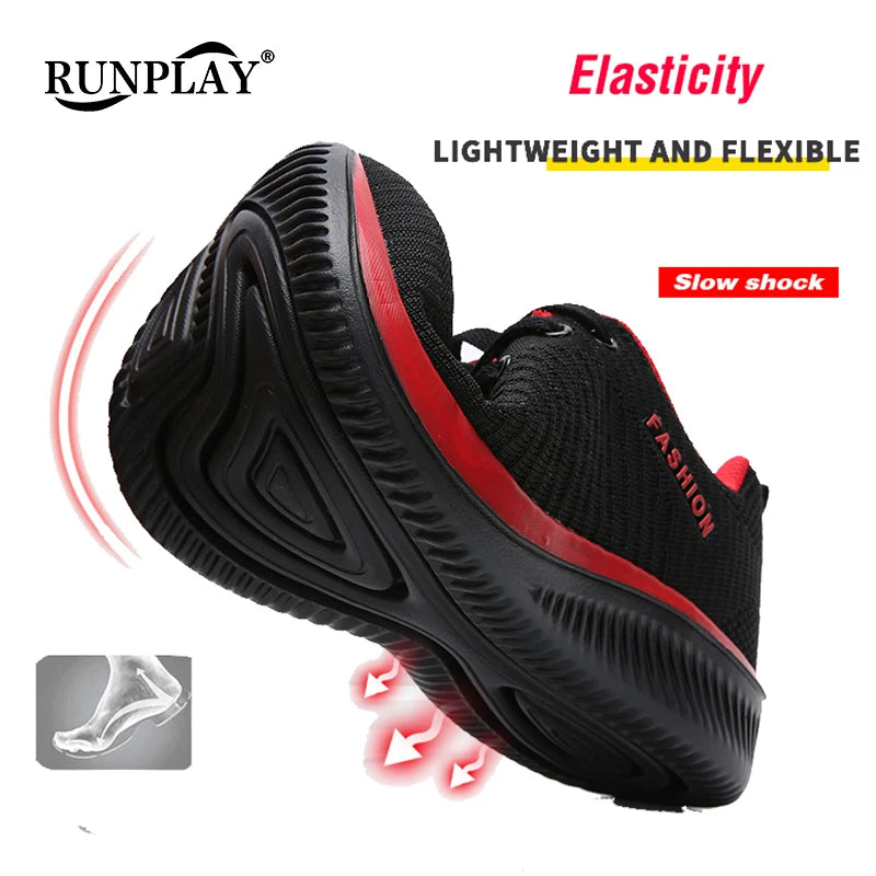 Scarpe Da Corsa Da Uomo Leggere Traspiranti Sneakers Sportive Per Jogging E Passeggio In Mesh Con Lacci Comode