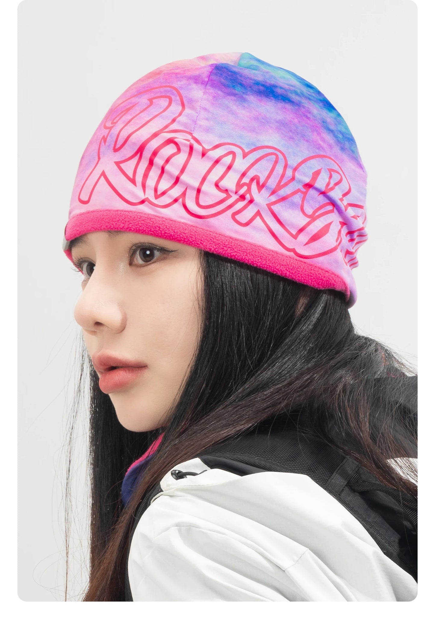 Rockbros Cappello Caldo Reversibile Pile Polare Alta Elasticità Ciclismo Sci Escursionismo Copertura Unisex