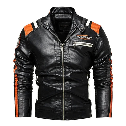 Giacca Da Moto Uomo Per Pendolarismo E Ciclismo All Aperto In Pelle Con Colletto Alla Coreana Stile Europeo Anno 2025