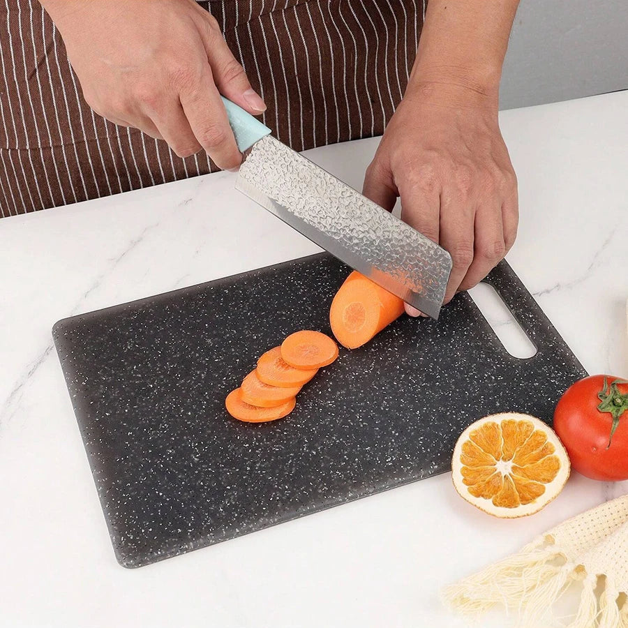 Tagliere Da Cucina In PP Con Texture Marmorizzata Antibatterico E Anti Muffa Per Verdure E Frutta Lavastoviglie Sicuro