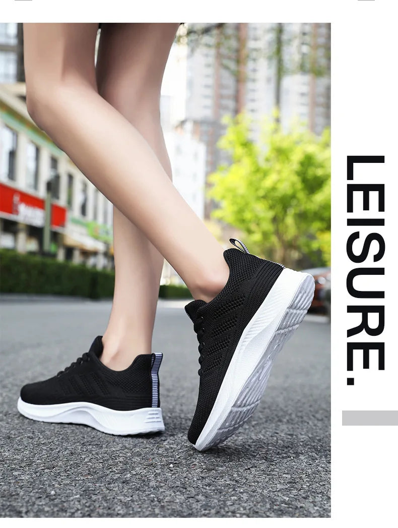 Scarpe da Ginnastica da Donna Traspiranti in Rete Monofacciale con Suola Morbida Ideali per Running e Allenamento