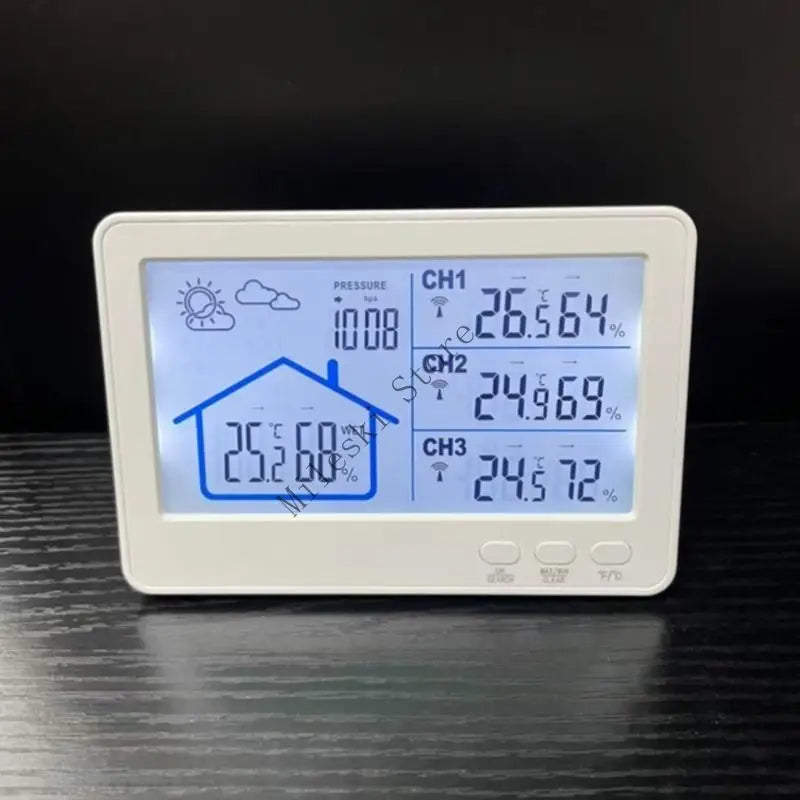 Igrometro Wireless J60C Con Telecomando A Distanza Schermo Da 5 Pollici Ad Alto Contrasto Per Sistemi Di Monitoraggio