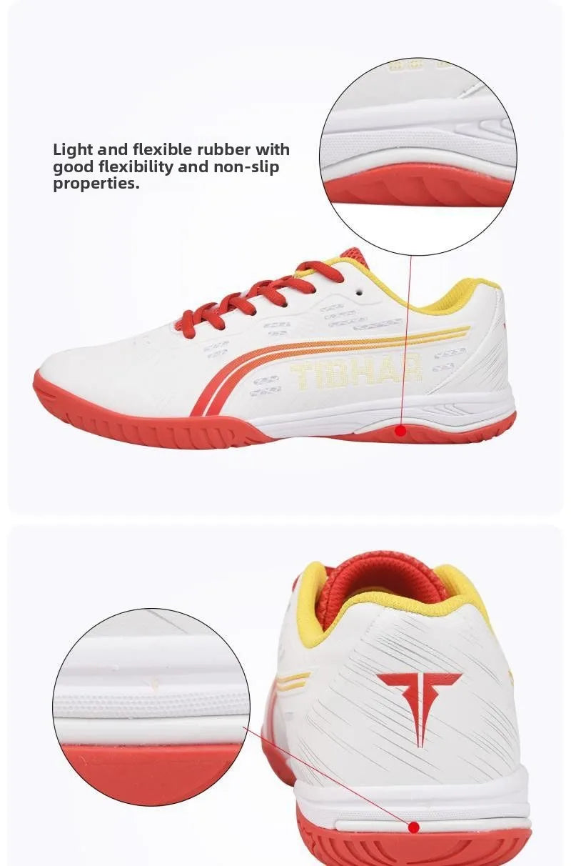 Scarpe da Ping Pong Tibhar per Uomo e Donna Sportive Professionali Antiscivolo Traspiranti