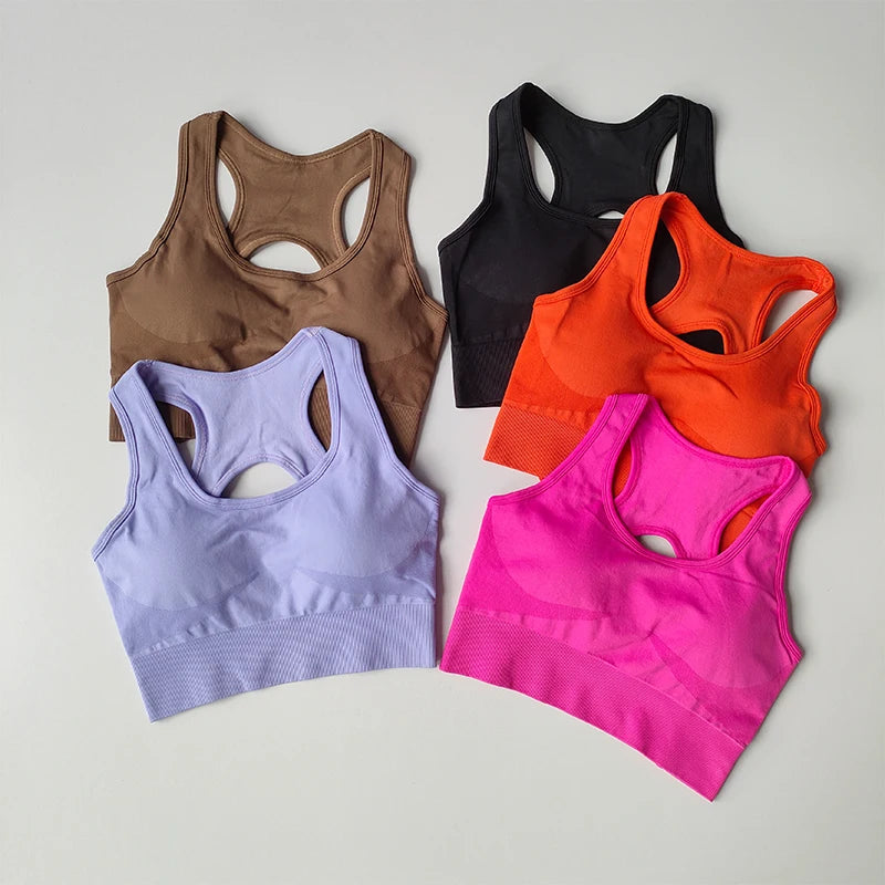 Reggiseno Sportivo Donna 2 Pezzi Set Canotta Fitness Reggiseno Antiurto Leggings Corsa Tuta Yoga Bellissimo Posteriore