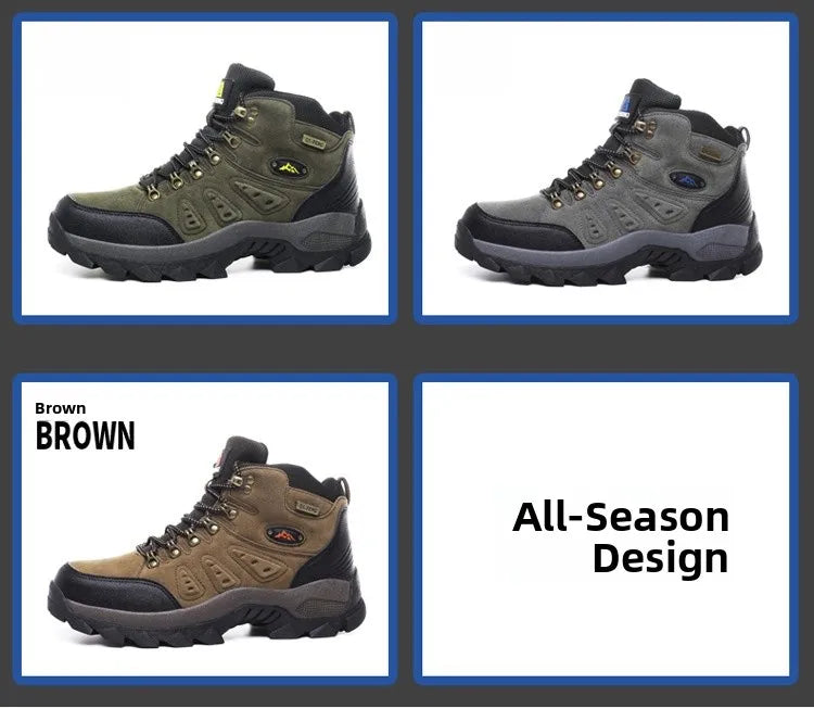 Scarpe Da Arrampicata Invernali All'aperto Da Trekking Antiscivolo Con Suola Spessa Uomo Calde