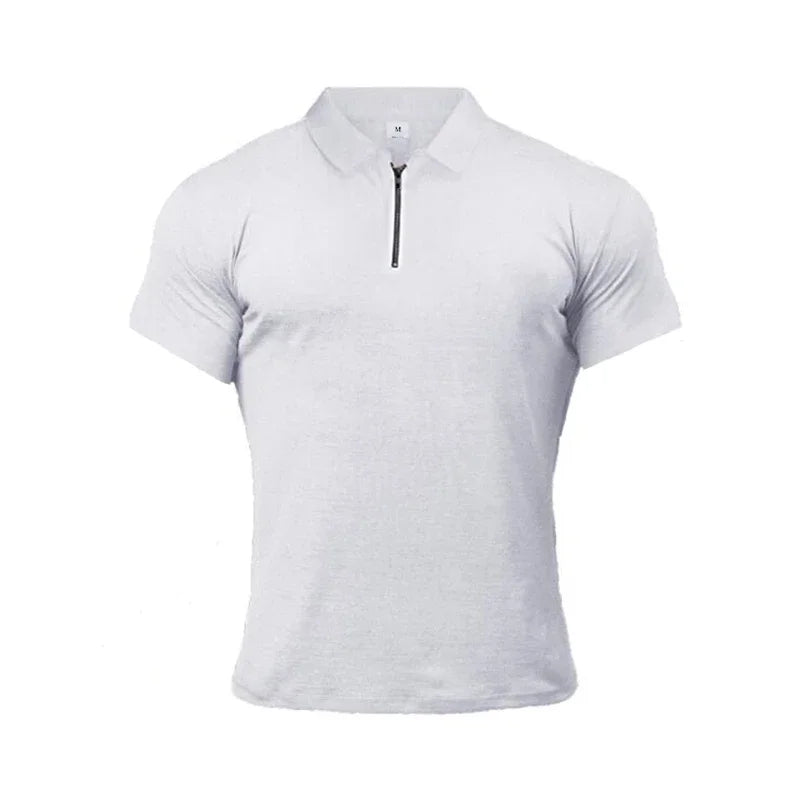 Polo Da Uomo Maniche Corte In Cotone Nuova Abbigliamento Sportivo Fitness Di Tendenza Per Bodybuilding