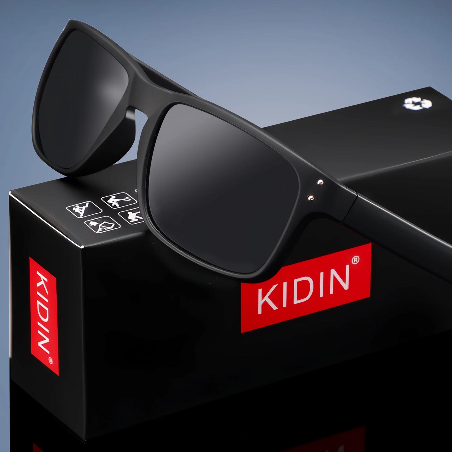 Occhiali Da Sole Polarizzati Di Alta Qualità Kidin Con Montatura Quadrata Per Sport All Aperto Uomo E Donna UV400