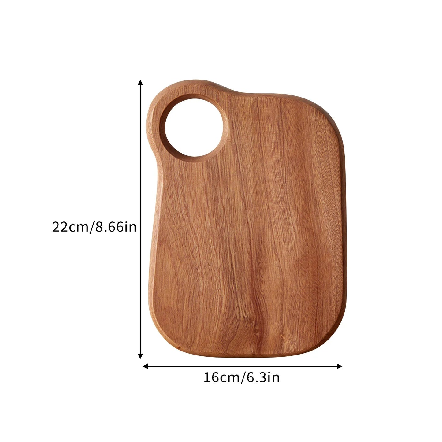 Tagliere In Legno Intagliato Rotondo Per Frutta E Bistecche Piatto Da Pranzo Per Bambini