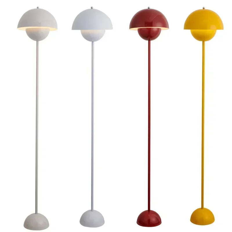 Lampada Da Terra Danish Bud Con Lampadina E27 Per Illuminazione Luce Da Tavolo E Scrivania In Ferro